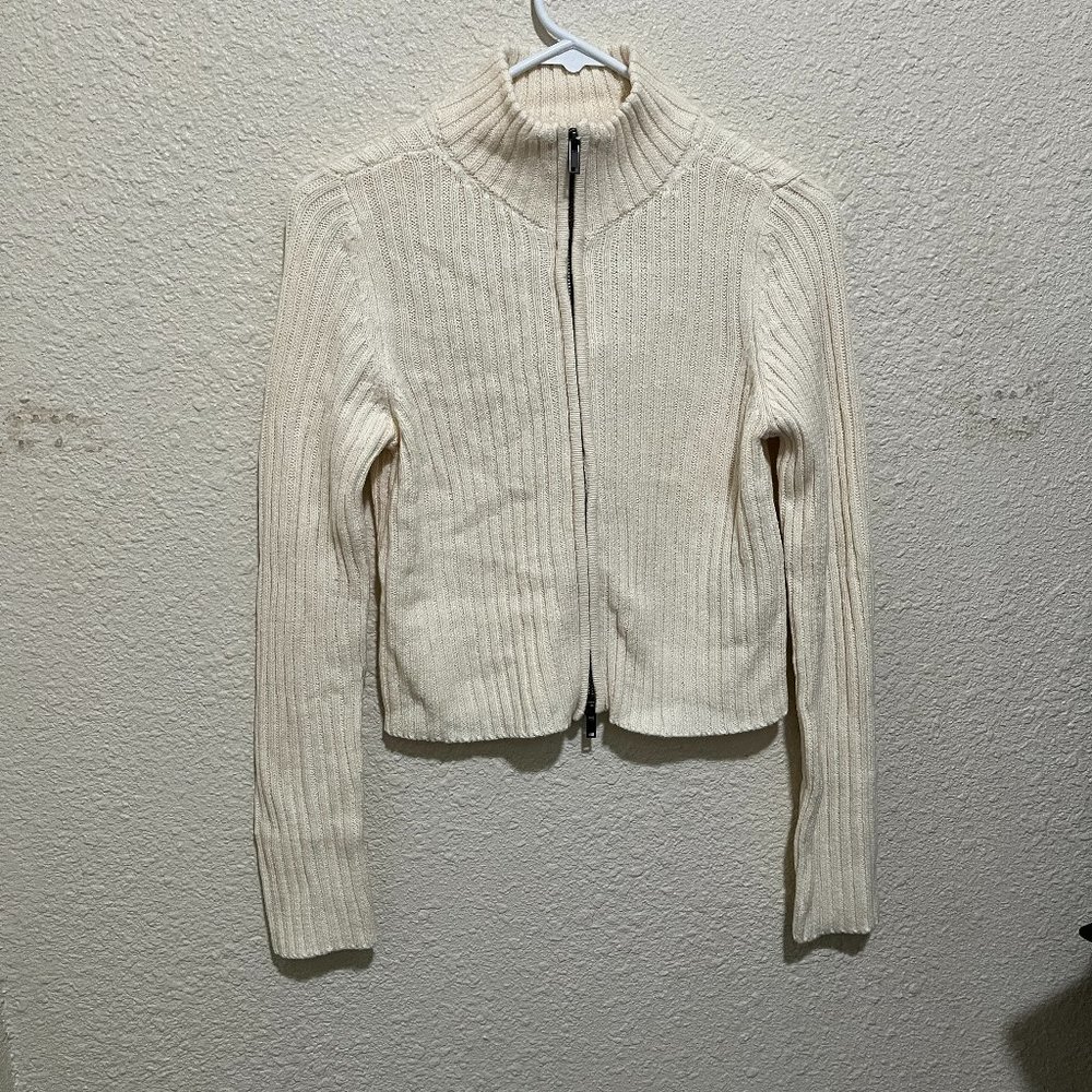 American Eagle Women's Full Zip Knit Sweater Medium NWT